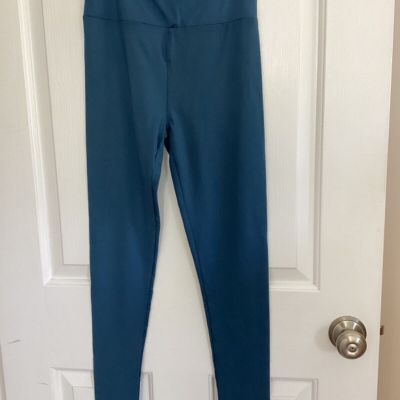 Lularoe leggings OS solid blue